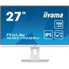 iiyama iiyama ProLite XUB2792QSU-W6 - Monitor a LED - 27 - 2560 x 1440 QHD @ 100 Hz - IPS - 250 cd/m² - 1300:1 - 0.4 ms - HDMI, DisplayPort - altoparlanti - bianco, opaco XUB2792QSU-W6
