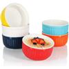 COM-FOUR® 6x piatti per soufflé - ciotole per ragù in ceramica - casseruole resistenti al forno - ciotole per dessert lavabili - recipienti in ceramica colorati 250 ml
