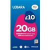 Lebara Scheda SIM Lebara, 15 GB per £10, metà prezzo per i primi 3 mesi, senza contratto, chiamate britanniche e internazionali, testi inclusi, multi-dimensione, si adatta a tutti i dispositivi (15 GB)