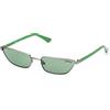 Guess Gu8285 Occhiali, Gunmetal Lucido, 57/18/135 Donna