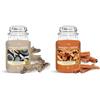 Yankee Candle Candela Profumata In Giara Grande, Durata Fino A 150 Ore, Legno Marino, ‎9.7 x 9.7 x 18 cm, 1.2 Kg & Candela Profumata In Giara Grande | Bastoncino Di Cannella | Durata Fino A 150 Ore