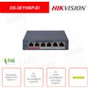 Hikvision DS-3E1106P-EI - Switch di rete gestionabile - 4x porte PoE 10-100Mbps - 2x RJ45 10-100Mbps - Watchdog