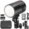 GODOX AD100Pro AD100 Pro Monolight Flash 100Ws Flash Strobe, 1/8000 HSS, 0.01-1.5s Recycling, 360 Full Power Flash, Batteria 2600mAh, Testina Flash Magnetica Rotonda, Light Light TTL Pocket Flash