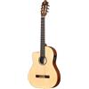 Ortega Guitars Chitarra Concerto per Mancini Thinline Elettro-acustica - Serie Family - Slim Neck - include Gig Bag - top in mogano/abete (RCE125SN-L)