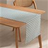 GAMUSI Runner da tavolo rettangolare antimacchia impermeabile Vichy a quadri, 45 x 170 cm, tessuto di cotone traspirante e morbido, colore acqua