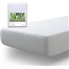 Tural - Coprimaterasso 60x120 cm Culla | Aloe Vera | Certificato Oeko-TEX | Spugna in 100% cotone | Impermeabile e traspirante - Bianco