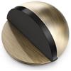 Hotop Fermaporta da Pavimento Autoadesivo Fermaporta Ovale in Acciaio Inox Protezione da Parete Montata a Pavimento Ferma Porta a Mezzaluna Semicircolare Lucido con Colle(Colore Bronzo,1 pz)