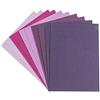 Ideen mit Herz Set di biglietti di auguri, 10 biglietti colorati e 10 buste bianche, effetto lino, colorato, neutro, ideale per auguri di compleanno, matrimonio (sfumature di bacche, DIN C6, 14,5 x
