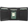 VISCONTI Portafoglio Visconti Heritage Collection COMPTON in pelle a triplo scomparto Blocco RFID HT18 Nero