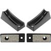 cyclingcolors 4x Piedini Feltrini per Sedia Plastica a Pavimento Scivola Tappo tubo Cantilever Dondolo Mobili Rotondo Feltro Antirumore, 25mm