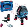 Bosch Professional Livella laser GLL 3-50 (laser rosso, da interno, raggio d'azione: 10 m, 4 batterie AA, supporto rotante, attacco BM1, L-BOXX)