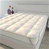 Italian Bed Linen Topper Matrimoniale in Microfibra con Imbottitura di 300gr/mq - Non SCIVOLA con Cinghie Angolari - Trapuntato per Mantenere Uniforme l'Imbottitura e la Morbidezza nel Tempo (160x195cm)