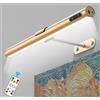 GOVSSING Lampada fotografica senza fili con telecomando, 40 cm, senza fili con 3 modalità di illuminazione, 4000 mAh, cornice ricaricabile con timer, lampada fotografica per dipingere foto