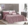 Cieffepi Home Collections VELVET Trapunta Piumone per letto singolo o matrimoniale (Matrimoniale 260x270 cm, Cipria)