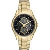 Armani Exchange Orologio da Uomo, Movimento Multifunzione, Acciaio Inossidabile, con Cassa da 42 mm e Cinturino in Pelle o Acciaio, D'oro