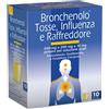 Perrigo Bronchenolo Tosse Influenza e Raffreddore Soluzione Orale, 10 bustine