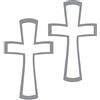 Rayher 3387122 - Adesivi a Forma di Croce, 10 x 23 cm 1 Pezzo, SIL