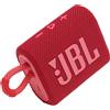 JBL GO 3 ROSSO SPEAKER BLUETOOTH 5.1 IP67 AUTONOMIA 5 ORE