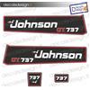Adesivi motore marino fuoribordo Johnson 737 GT gommone barca