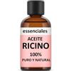 Essenciales Olio di Ricino Puro 100% - Crescita Ciglia e Sopracciglia | Stimola Capelli | Ricino per Ciglia e Capelli Naturale 1 Litro