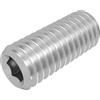 SECCARO Grano SECCARO con punta conica M5 x 12 mm, acciaio inox V2A VA A2, DIN 913 / ISO 4026, esagono incassato, 20 pezzi