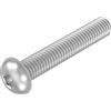 SECCARO Vite a testa piatta M5 x 30 mm, acciaio inox V2A A2, ISO 7380, esagono interno, 20 pezzi