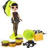 Mermaze Mermaidz LOL Surprise OMG Remix Rock Bambola BHAD GIRL - 15 sorprese tra cui batteria, vestito, scarpe, spazzola, supporto per bambole, testi e confezione giradischi - Età: 4+