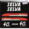Adesivi motore marino fuoribordo selva madeira 40 cv gommone barca stickers