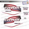 Adesivi motore marino fuoribordo Evinrude 225 cv H.O. e-tec gommone barca