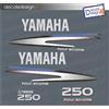 Adesivi calandra motore marino fuoribordo Yamaha 250 cv f250 gommone barca