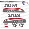 Adesivi motore marino fuoribordo Selva killer whale 150cv primo tipo stickers