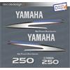 Adesivi calandra motore marino fuoribordo Yamaha 250 cv HPDI gommone barca