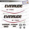 - Senza marca/Generico - Adesivi motore marino fuoribordo Evinrude 90 cv e-tec saltwater gommone barca