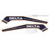 - Senza marca/Generico - Adesivi replica ancora Delta Lewmar decals barca stickers (bordo arancio)