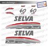 - Senza marca/Generico - Adesivi motore marino fuoribordo Selva dorado 40 cv xsr gommone barca stickers