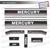 Adesivi motore marino fuoribordo mercury 200 cv black max barca stickers