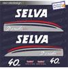 Adesivi motore marino fuoribordo Selva Dorado 40 EFI gommone barca stickers