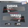 Adesivi calandra motore marino fuoribordo Yamaha 25 cv autolube super top 700