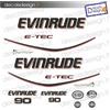Adesivi motore marino fuoribordo Evinrude 90 cv e-tec saltwater gommone barca