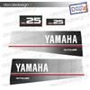 Adesivi calandra motore marino fuoribordo Yamaha 25 cv top 700 gommone barca