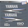 Adesivi calandra motore marino fuoribordo Yamaha 150 cv F150 gommone barca