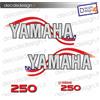 Adesivi calandra motore marino fuoribordo Yamaha 250 cv america gommone barca
