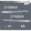 Adesivi calandra motore marino fuoribordo Yamaha 15 cv F15 gommone barca