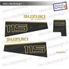 Adesivi motore marino fuoribordo Suzuki dt 115 cv gommone barca stickers