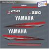 Adesivi calandra motore marino fuoribordo Yamaha 250 cv v6 gommone barca