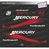 Adesivi motore marino fuoribordo Mercury 40 cv four EFI gommone barca stickers