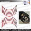 Kit adesivi replica cerchi scooter SH 350 300 150 125 strisce adesive ruote moto