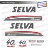 Adesivi motore marino fuoribordo Selva murena 40 cv xsr gommone barca stickers
