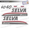 Adesivi motore marino fuoribordo Selva Aruana 40 cv gommone barca stickers