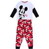 sarcia.eu Disney Topolino Mickey Pigiama Rosso-Grigio, Maniche Lunghe 2-3 Anni